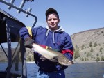 Vince Stanton with a 5 Lb. bull.